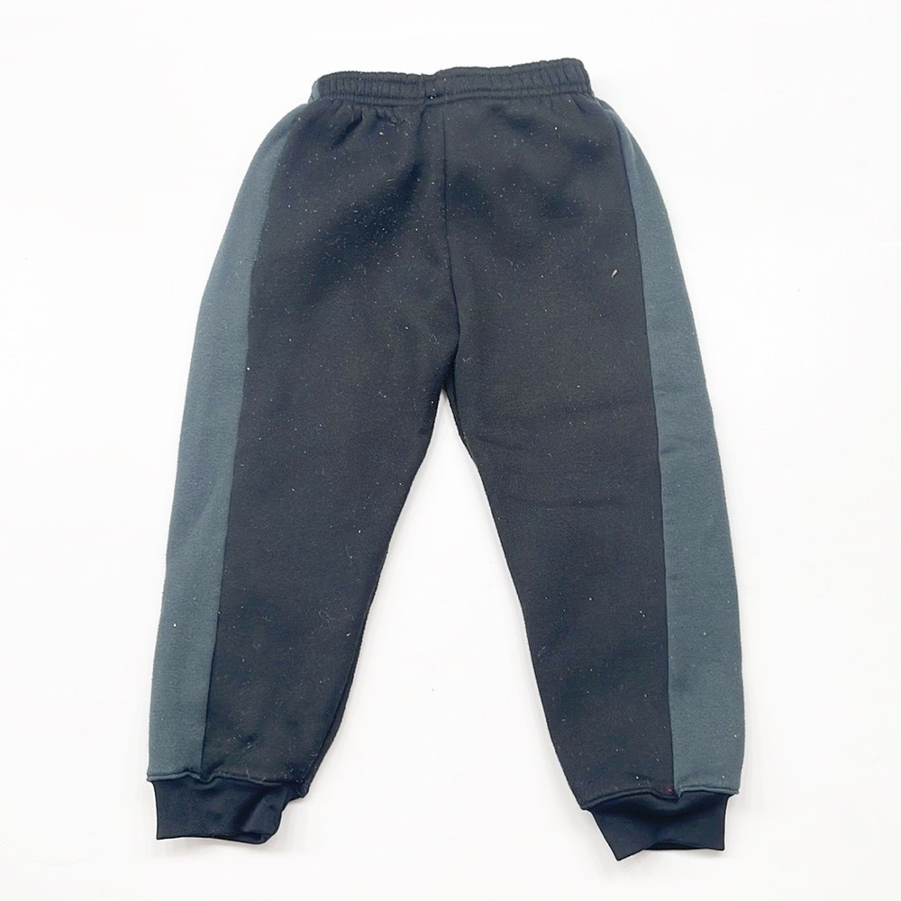 Batman little boys black/gray striped sweatpants - Picture 2 of 4
